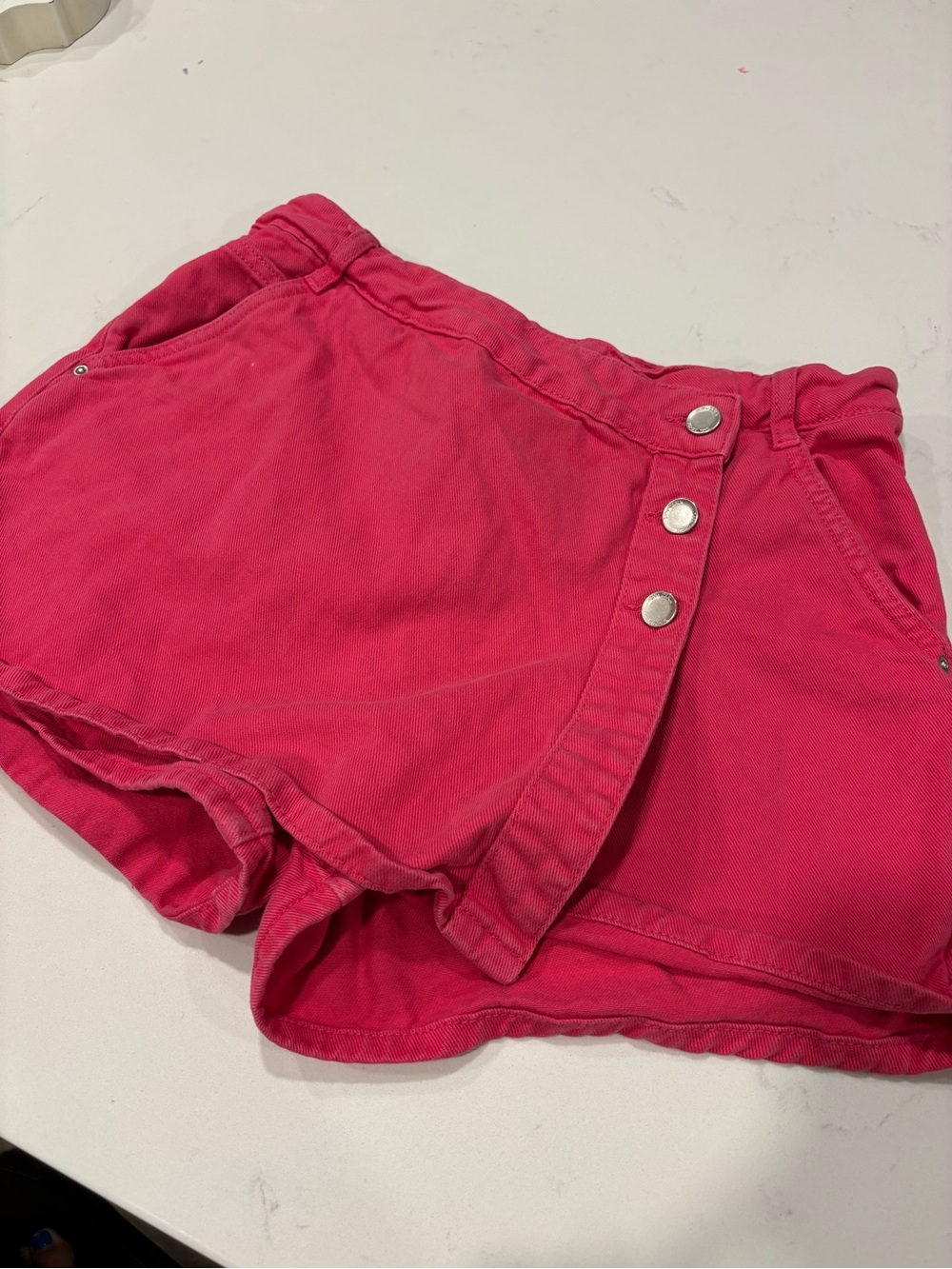 Zara pink skort with button detail Size M